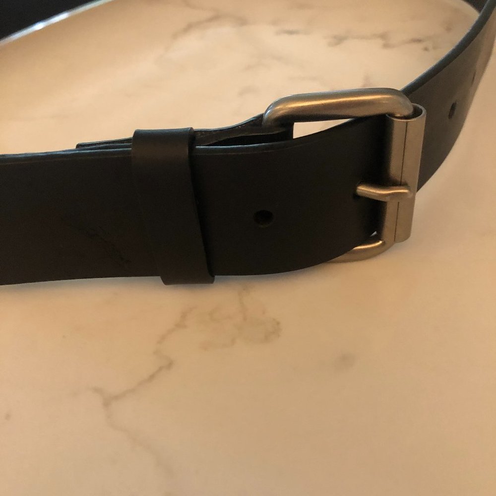 Men's GNW Black Bonded Leather Belt